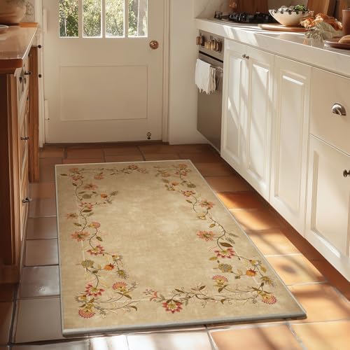 3x5 Washbale Entryway Area Rug: Small Living Room Rug Non Slip Throw Carpet - Image 4