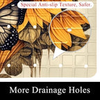 Bath Tub Shower Mat, Washable Bathtub Floor Mats, Suction Cups and Drain Holes - Image 2