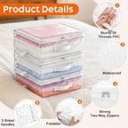 10 Pack Clear Storage Bags - Image 5