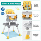 BABY JOY Baby High Chair, 8 in 1 Convertible Highchair - Image 3