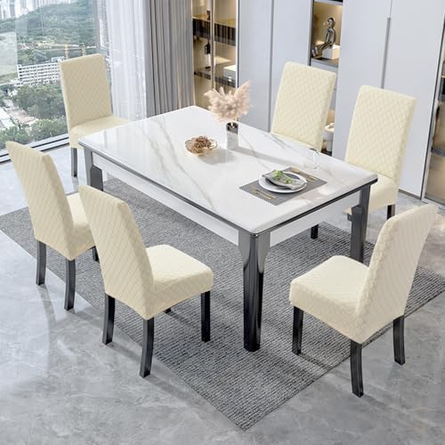 Genina Waterproof Dining Chair Covers Set of 4 Parsons Chair Slipcovers - Image 2