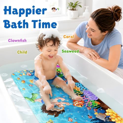 XIYUNTE Bath Mat for Tub Non Slip Bathtub Mat Non Slip 40x16 Baby Bath Mat - Image 4