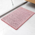 Chenille Bathroom Rug 20"x32" Blush, Non-Slip Plush Bath Mat by Kildoss