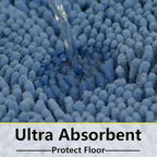 BOANKODU Bathroom Rugs 47x20, Extra Soft Absorbent Chenille Bath Rugs, PVC - Image 5
