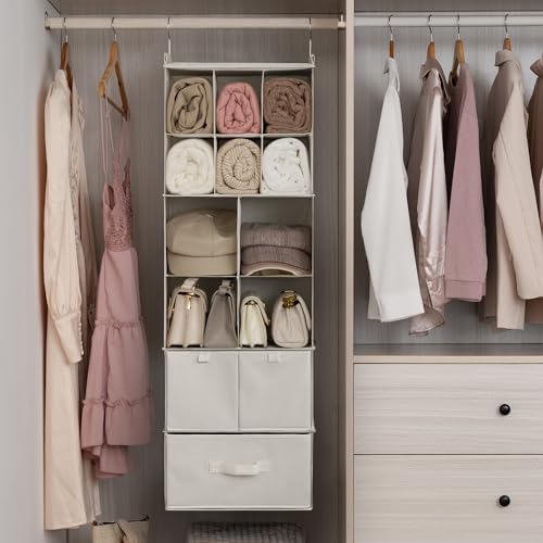 GRANNY SAYS Hanging Closet Organizer, 3 Drawers, 6 Shelves - Image 2