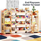 Toy Storage Organizer with 6 Shelves and 12 Bins, Toy Organizers and Storage - Image 5