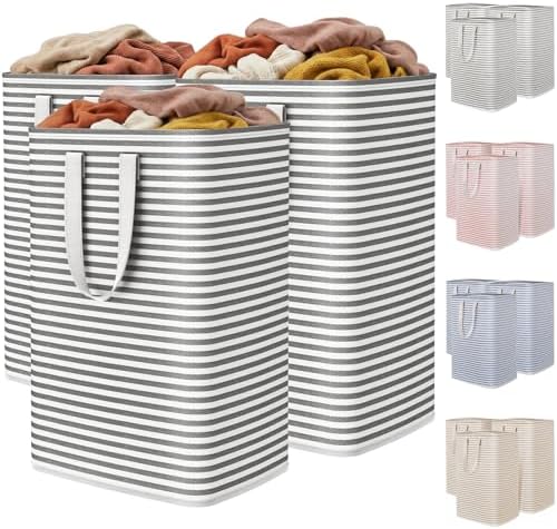 Lifewit 80L Large Laundry Baskets, 3 Pack, Reinforced Handles by Lifewit