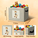 Rustic Western Cowboy Duck Storage Bins Boxes Handles - Image 3