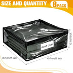 Plastic Storage Bags with Easy-Glide Zipper, Durable Clear Vinyl Zippered - Image 2