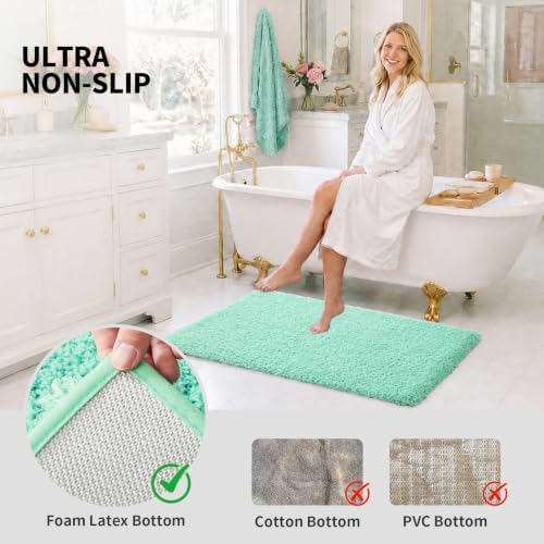ILANGO Bathroom Rugs 70" × 24", Extra Soft Absorbent Microfiber Bath Rugs - Image 6