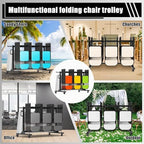Albott Folding Chair Rack for 12 Tables or 42 Chairs - Image 6