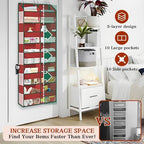 Over The Door Organizer 5 Tiers Extra Large Behind Door Storage of 10 - Image 2