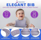 HippoBaby Baby Led Weaning Supplies | 10 Piece Silicone Feeding Set | Baby - Image 5