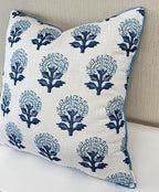 Marigold Floral Print 18x18 Throw Pillow Cover - Image 2