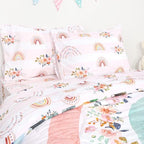 Toddler Bedding Sets Twin Size for Girls, Rainbow Toddler Crib Bedding Set 5 - Image 5