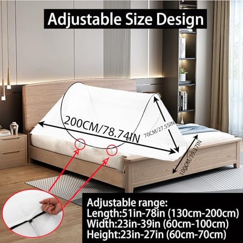 CMINGJ Pop Up Mosquito Tent, Portable Foldable Mosquito Net 78 * 39 * 27in - Image 2