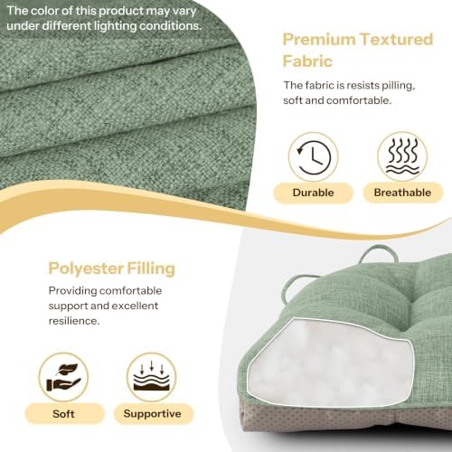 Chair Cushions for Dining Chairs 1 Piece, Sage Green - Image 3