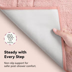 GRANNY SAYS Pink Bathroom Runner Rug 24" x 59", Soft Microfiber Bath Mat - Image 4