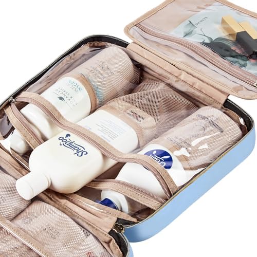 NISHEL Travel Toiletry Bag for women, Portable Hanging makeup Organizer - Image 6