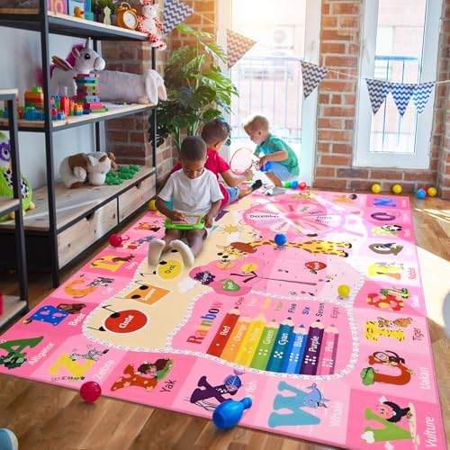 BENRON 6x9 Playroom Rug for Kids Washable, Play Mat by BBENRON