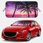 Car Windshield Sun Shade, Universal Fit Compact Sedan SUV, Vacation Style by eygeufg