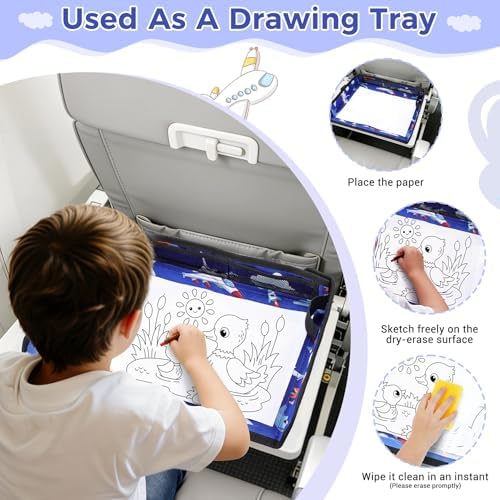 COOLBEBE Airplane Tray Table Cover, Foldable Travel Tray Cover - Image 3