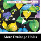 Bath Tub Shower Mat, Washable Bathtub Floor Mats, Suction Cups and Drain Holes - Image 2