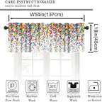 Colorful Polka Dot Valance, Abstract Geometric Confetti Falling Rainbow - Image 5