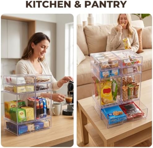 Stackable Bottle Storage Organizer Baby, and Office Organization, 7 Pack - Image 5