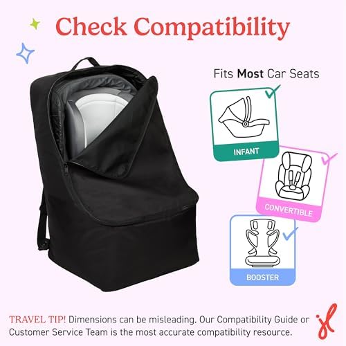 J.L. Childress Padded Backpack Car Seat Travel Bag - Image 4