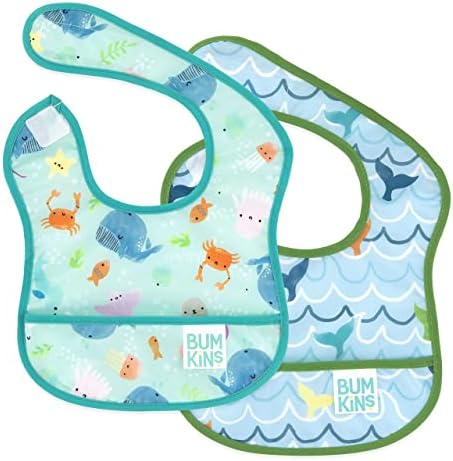 Bumkins Bibs, for Baby Girl or Boy, Infant 3-9 Months, Essential Must Have for by Bumkins
