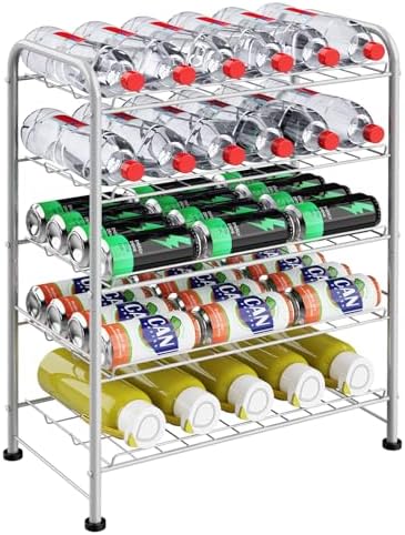 Water Bottle Holder Organizer 5 Tier Water Bottle Storage Rack, Freestanding by OYEAL