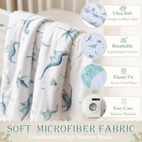 Hahafelt 4 Pieces Crib Bedding Set - Image 3