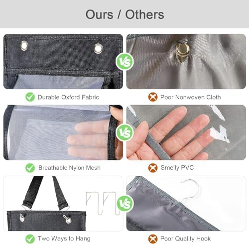 DHSFKBE Legging Organizer, Foldable Hanging Closet Organizer - Image 5