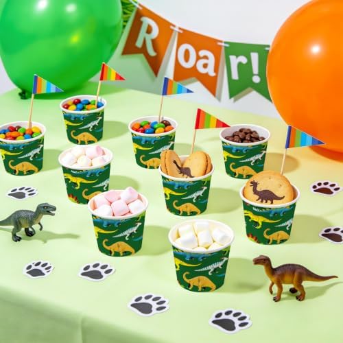 WRAPAHOLIC 3oz Dinosaur Bathroom Cups - Image 6