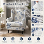 NILUOH Wingback Chair Covers 2-Piece, Armchair Slipcovers - Image 3