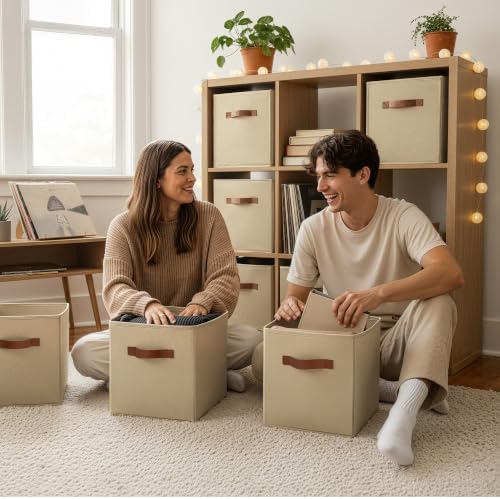 GRANNY SAYS Cube Storage Bins, 11 Inch Cube Organizers - Image 3