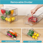 Vtopmart 10 Pack Stackable Clear Drawer - Image 4