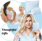 Huhumy 2 Pcs Makeup Bag Set for Women, Light Blue, Thin Stripe - Image 6