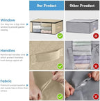 HomeHacks 4-Pack Clothes Organizer Storage Bags, 35L Storage Bins - Image 5