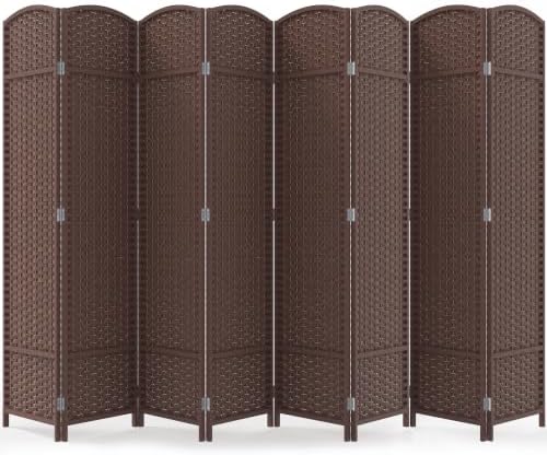 JOSTYLE Outdoor Privacy Screen 8-Panel Folding Room Divider Space Partition by Jostyle
