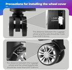 8Pcs Luggage Wheel Covers, Travel Accessories - Image 6