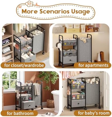 Cidaziya 2In1 Baby Diaper Caddy Organizer - Image 3