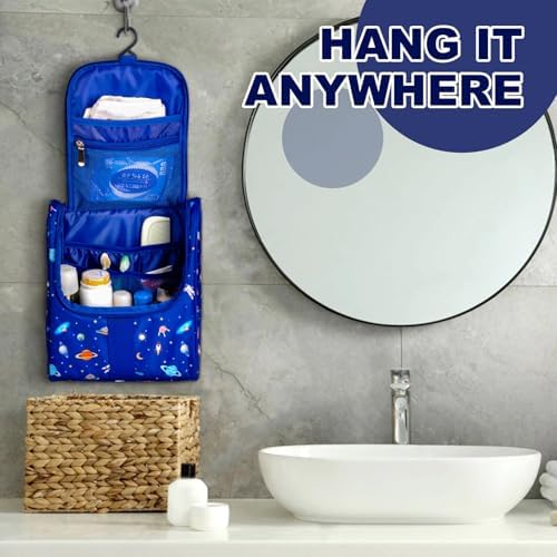 Remobia Hicol Cute Cartoon Hanging Kids Toiletry Bag Children Travel Cosmetic - Image 5