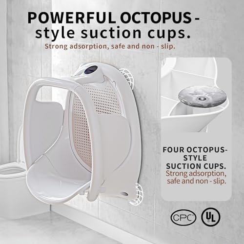 Baby Bath Seat 6+ Months with Temp Display Non-Slip Suction Base Tub Seat - Image 5