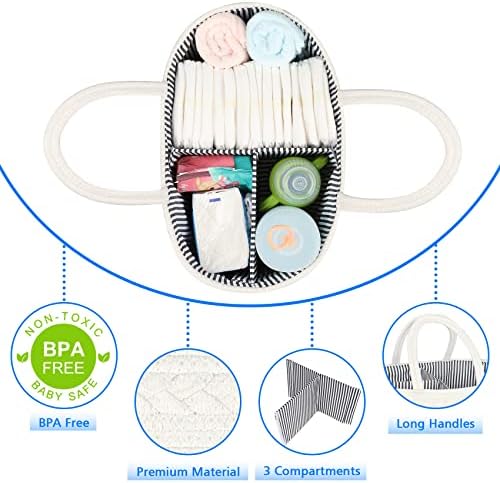 ABenkle Baby Diaper Caddy, Nursery Storage Bin and Car Organizer - Image 5