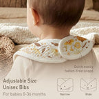 Muslin Bibs for Baby Boy Girl, Adjustable Fit for Drooling and Teething - Image 5