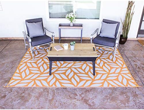 Stylish Camping 255089 5-feet by 8-feet Reversible Mat, Plastic Straw Rug by StylishCamping