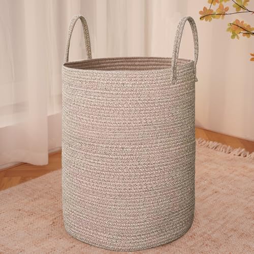 JMvicyroam 80L Cotton Rope Laundry Basket Hamper by JMvicyroam