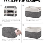 4 Pack Storage Baskets for Organizing, Woven Baskets for Shelves - Image 6